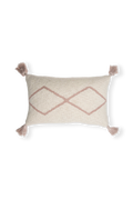 KNITTED CUSHION LITTLE OASIS NATURAL - PALE PINK