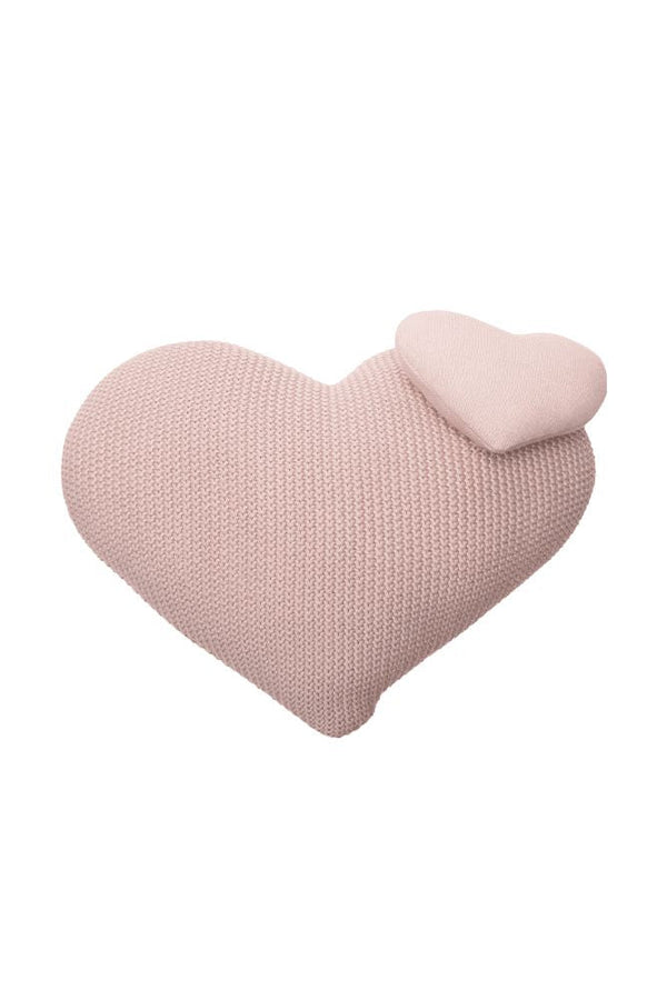 KNITTED CUSHION LOVE-Throw Pillows-By Lorena Canals-1