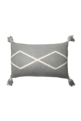 KNITTED CUSHION OASIS GREY-Throw Pillows-Lorena Canals-1