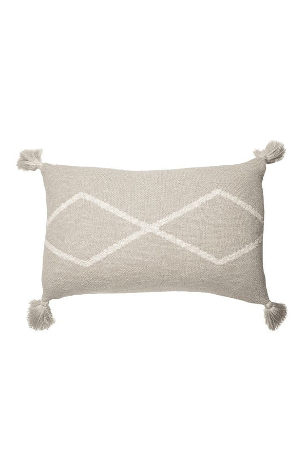 KNITTED CUSHION OASIS SOFT LINEN-Throw Pillows-By Lorena Canals-1