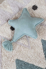 KNITTED CUSHION TWINKLE STAR INDUS BLUE-Throw Pillows-Lorena Canals-4