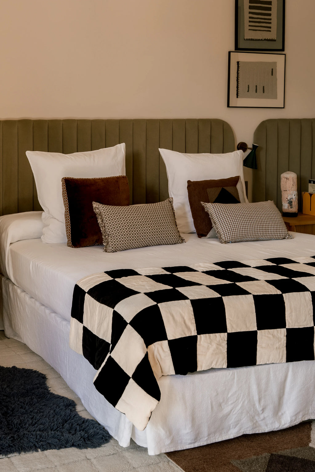 PLAID CHECKER BLACK&WHITE