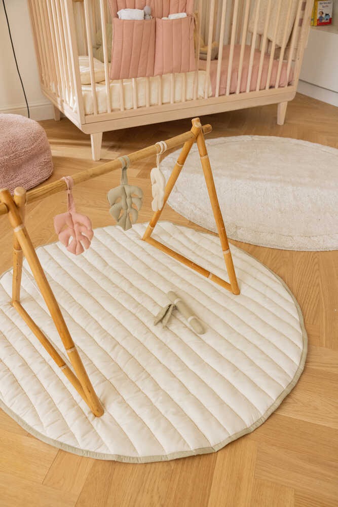 PLAYMAT BAMBOO SENSORIAL LEAF-Cotton Rugs-Lorena Canals-4