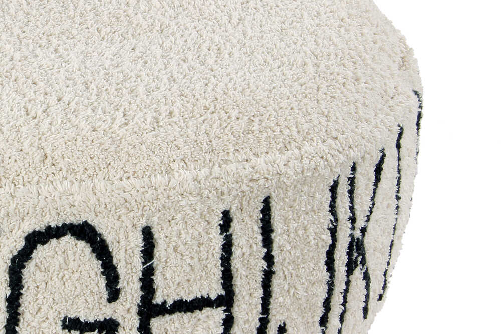 POUF ABC NATURAL - BLACK-Poufs-Lorena Canals-8