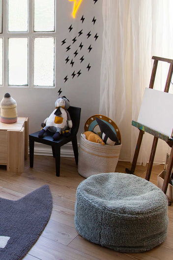 POUF CHILL VINTAGE BLUE-Poufs-Lorena Canals-2