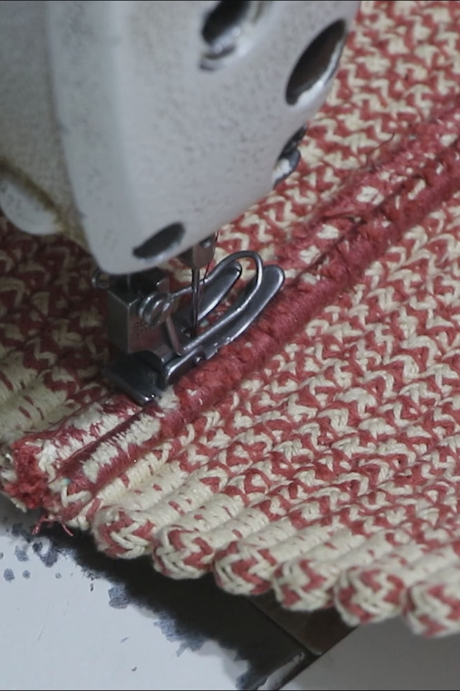 HANDLOOM BASKET VERTICAL TERRACOTA