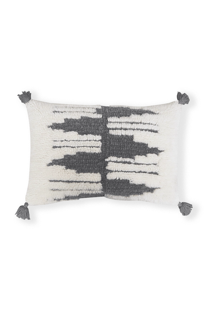 THROW PILLOW ZAGROS NATURAL-GREY
