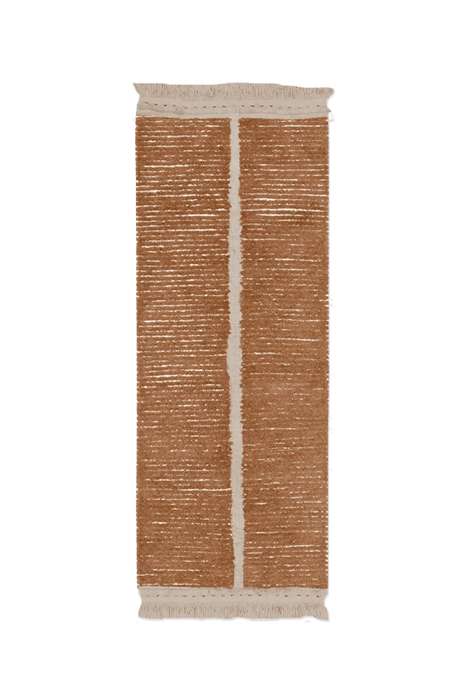 REVERSIBLE WASHABLE RUG RUNNER DUETTO TOFFEE