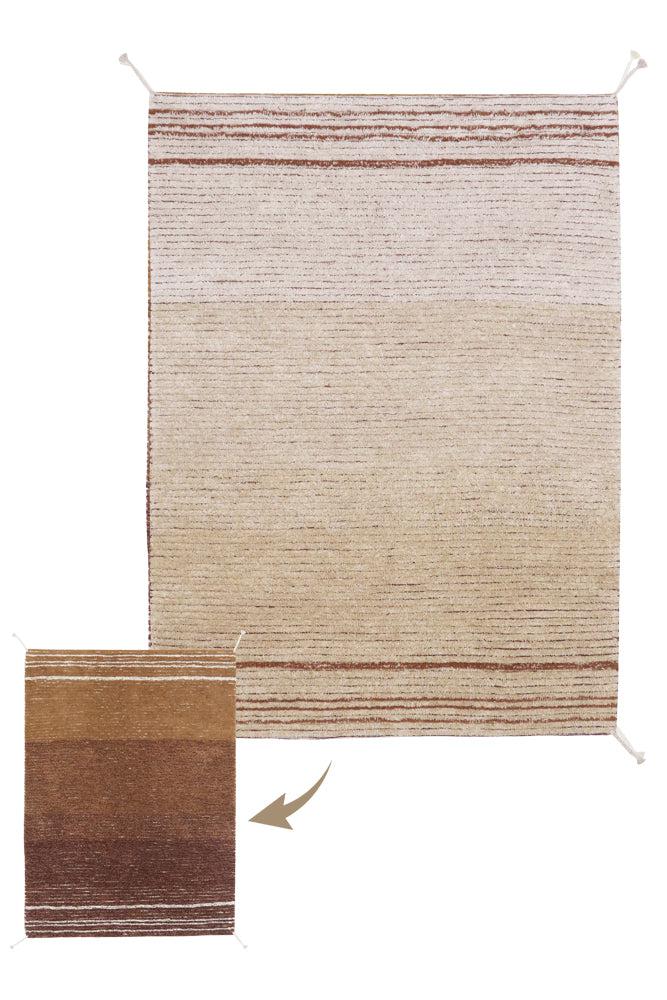 REVERSIBLE WASHABLE RUG TWIN TOFFEE-Cotton Rugs-Lorena Canals-9