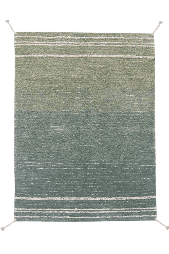 REVERSIBLE WASHABLE RUG TWIN VINTAGE BLUE-Cotton Rugs-By Lorena Canals-1