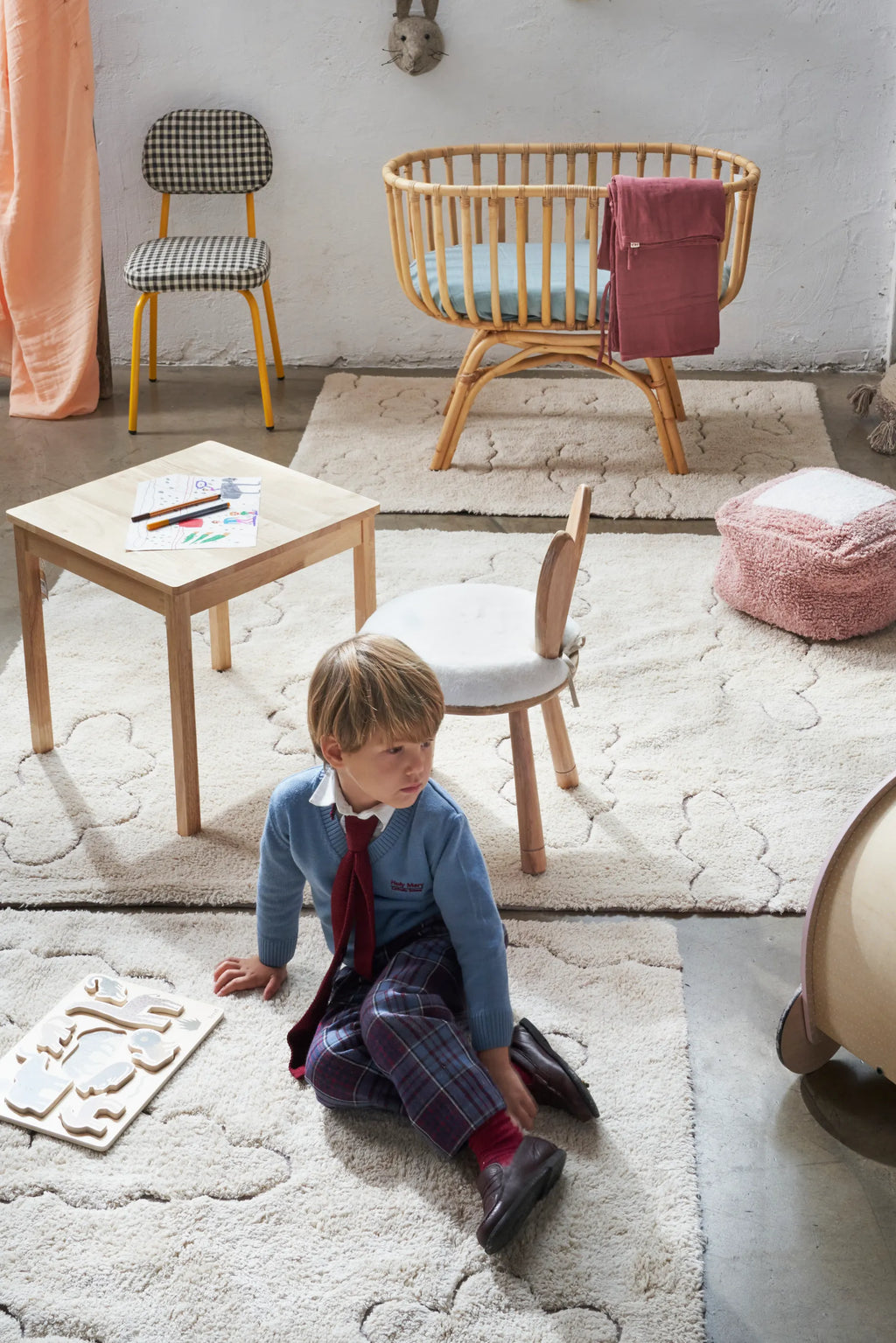RUGCYCLED WASHABLE RUG CLOUDS