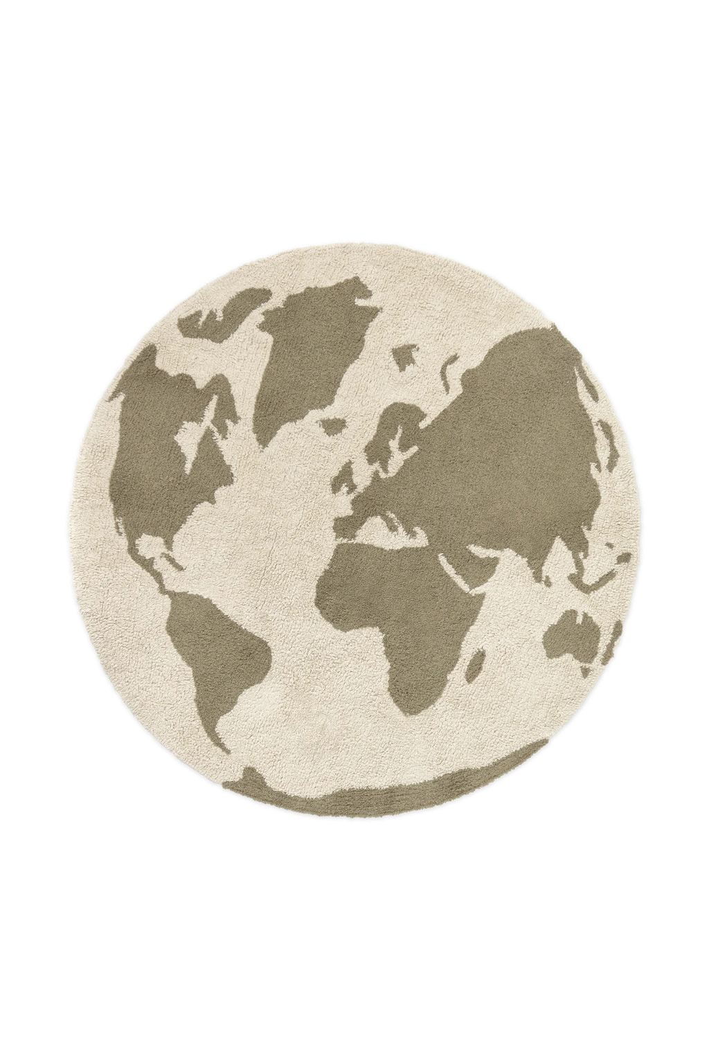 RugCycled washable rug World Map