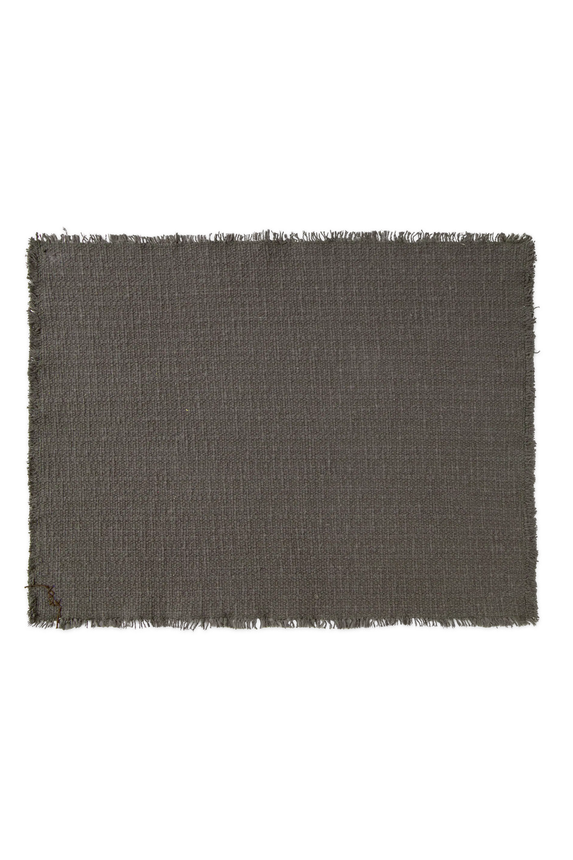 Handloom Placemats Dark grey (Set of 4)