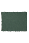 Handloom Placemats  Duck green (Set of 4)