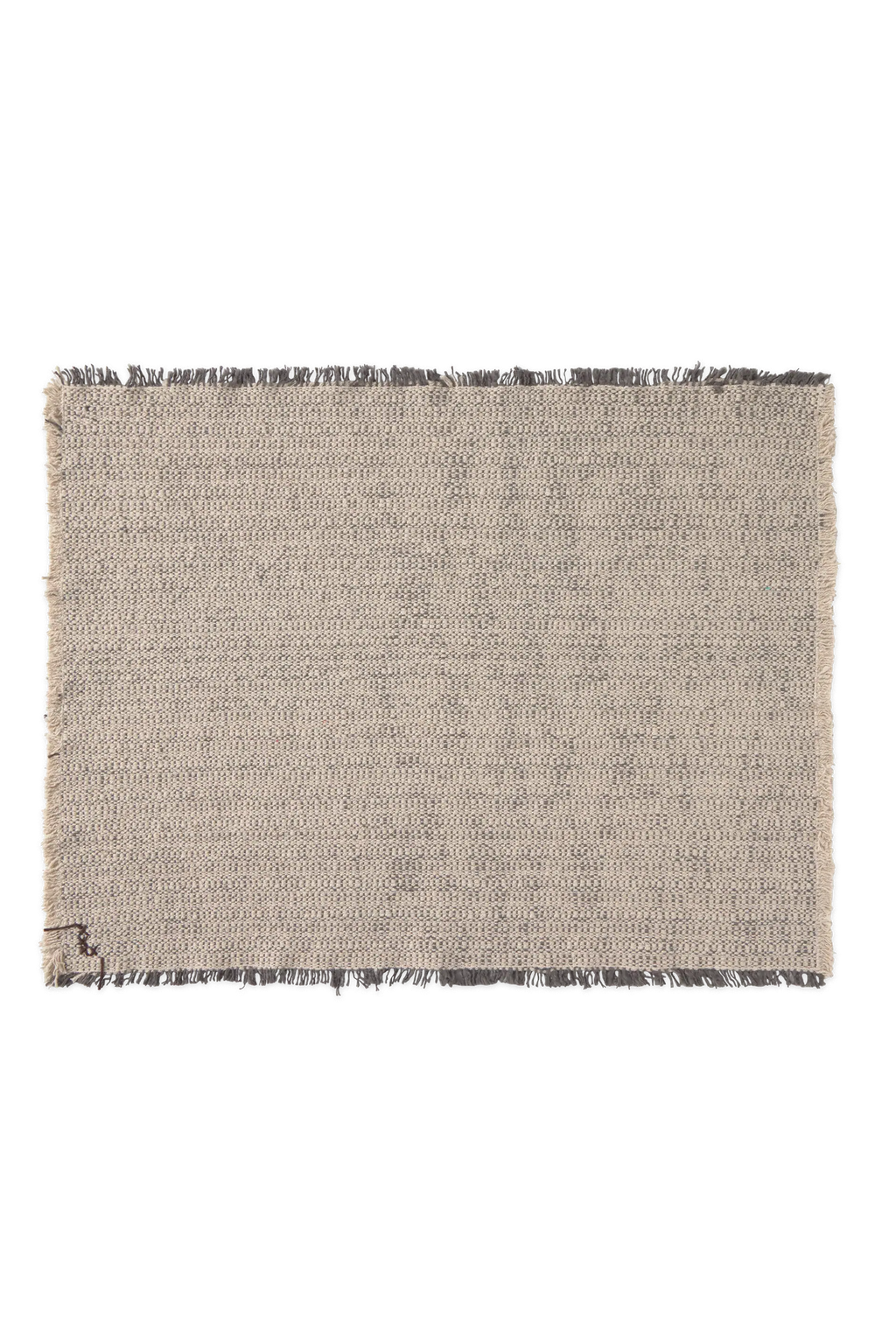 Handloom Placemats Natural and Dark Grey (Set of 4)