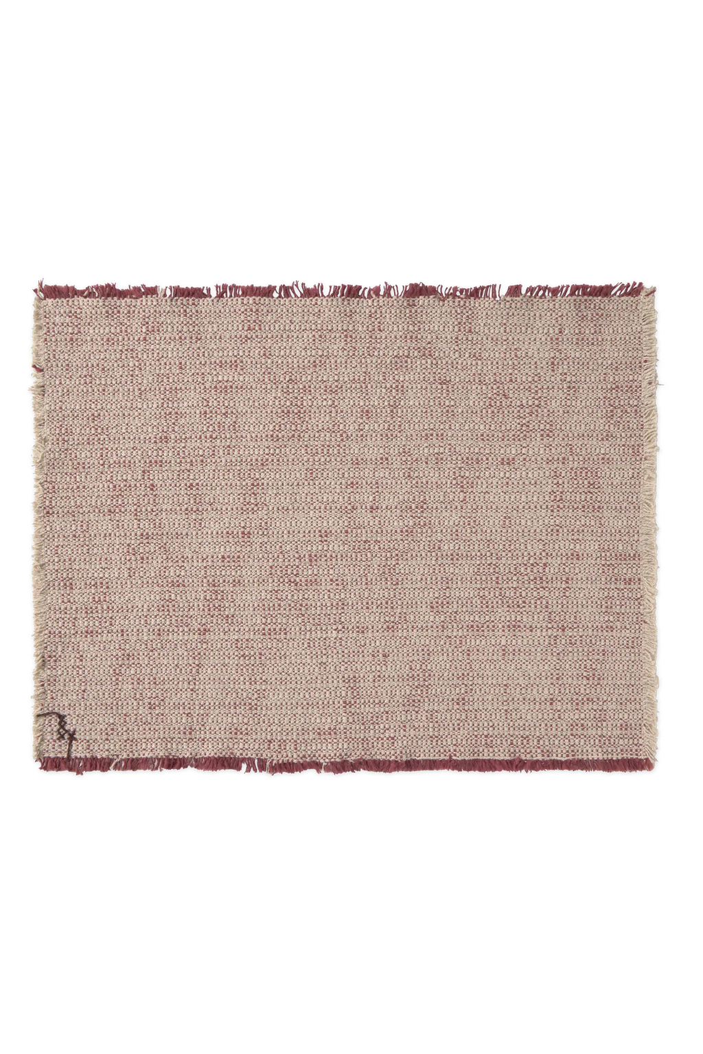 Handloom Placemats Natural and Marsala (Set of 4)