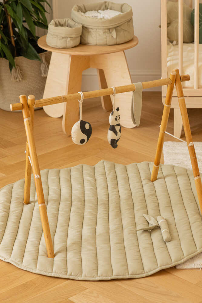 Set Of 3 Rattle Toy Hangers Bamboo Set – Lorena Canals | Official