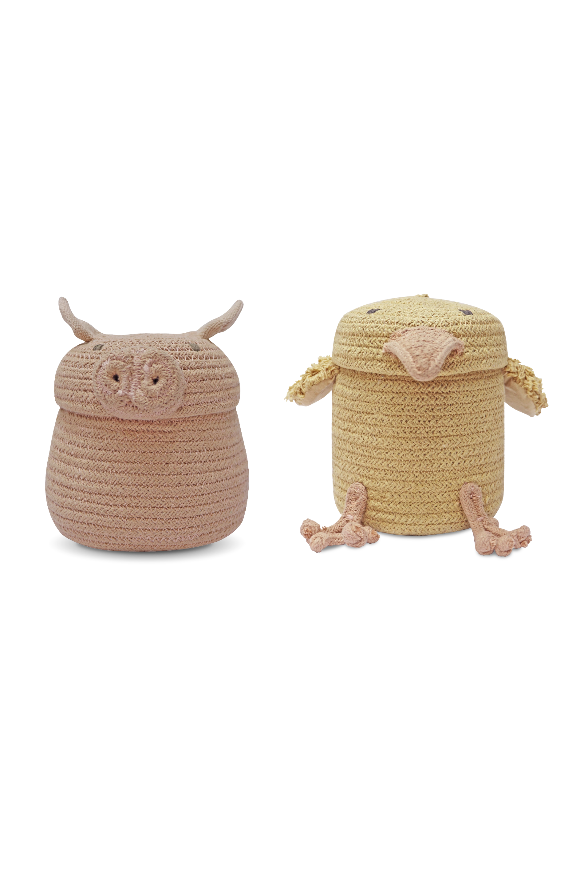 SET OF 2 BASKETS CHARLIE + PEGGY