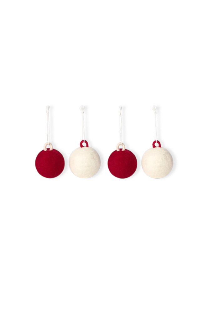 CHRISTMAS BALLS (SET OF 4)