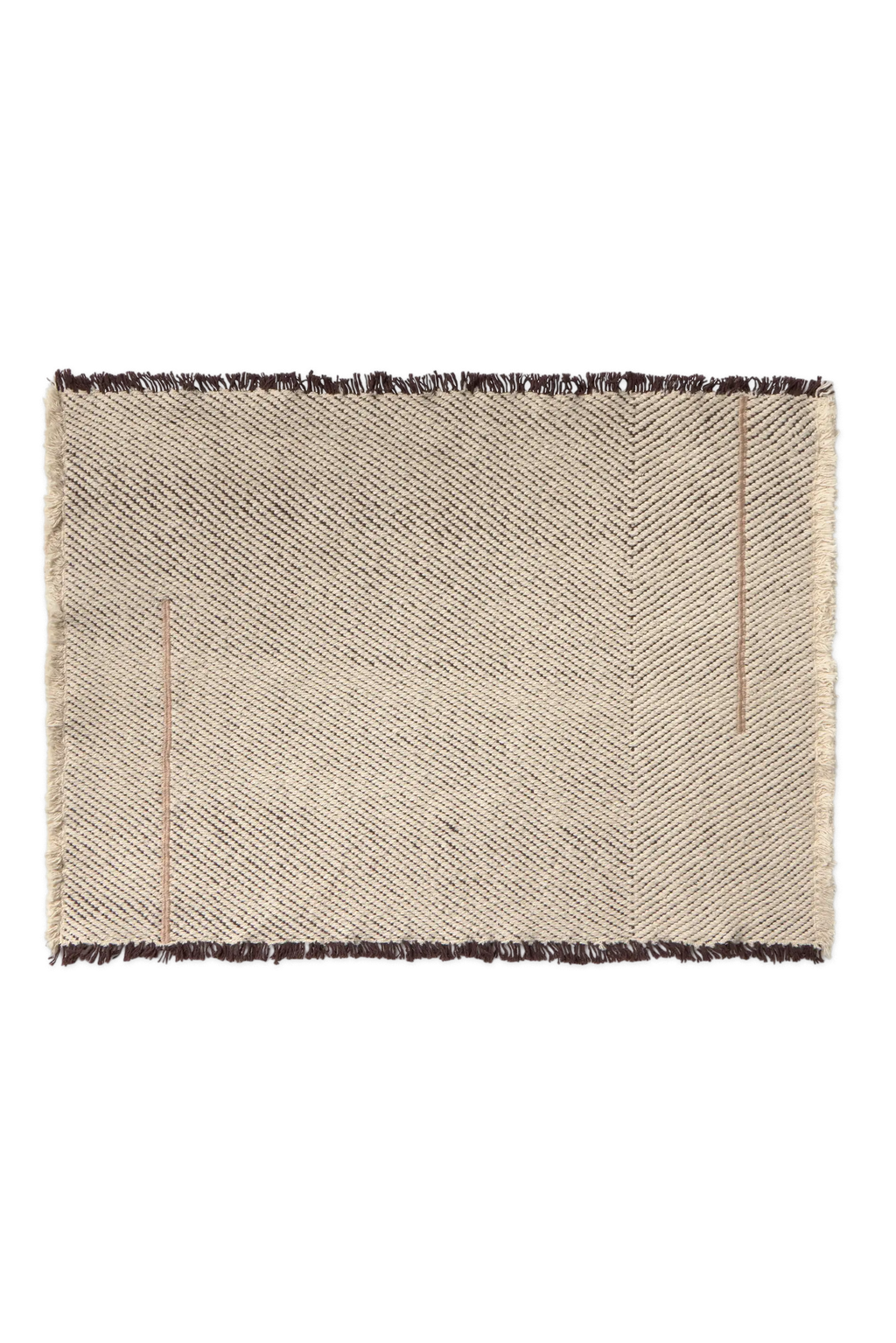SET OF 2 PLACEMATS VERTICAL NATURAL
