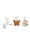 SET OF 3 RATTLE TOY HANGERS - SWAN