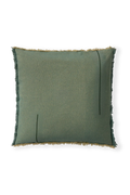 SQUARE CUSHION VERTICAL DUCK GREEN
