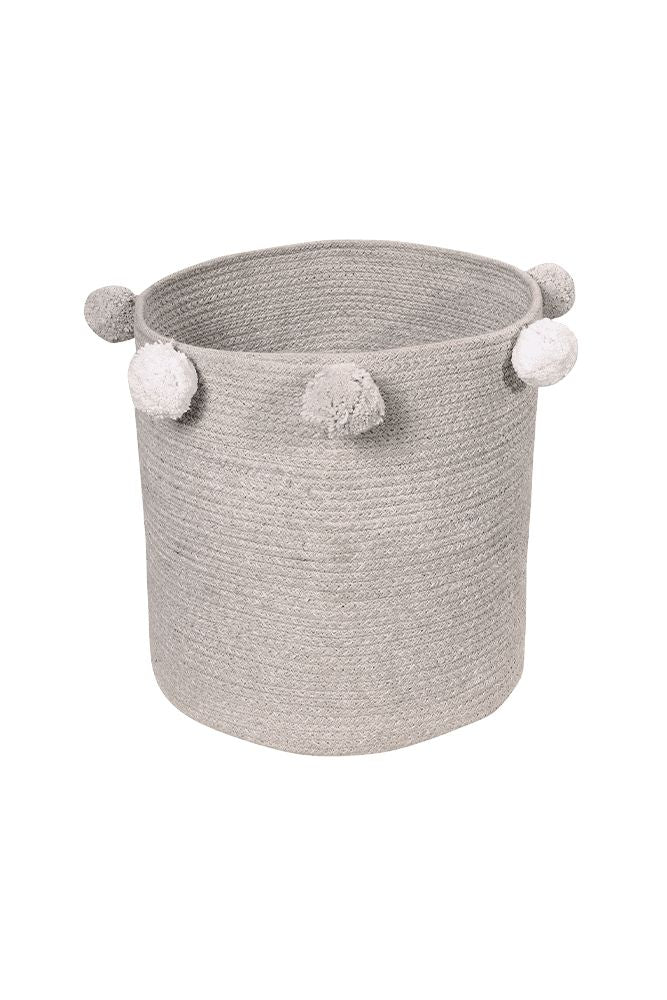 STORAGE BABY BASKET BUBBLY GREY-Basket-By Lorena Canals-1