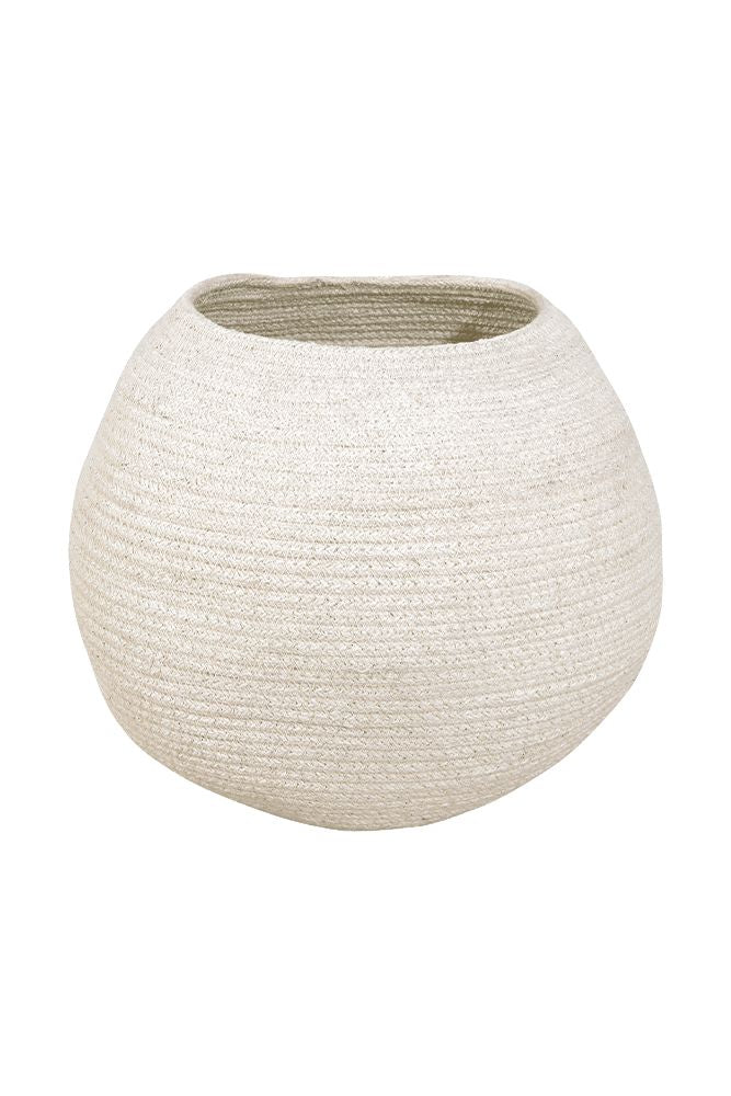 STORAGE BASKET BOLA IVORY-Basket-By Lorena Canals-1