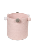 STORAGE BABY BASKET BUBBLY PINK