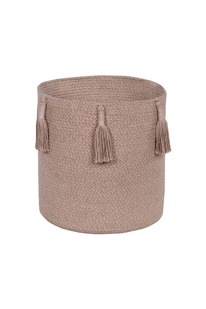 STORAGE BASKET FRINGES WOODY NUDE-Basket-By Lorena Canals-1
