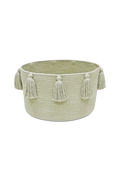 BASKET NEW TASSELS OLIVE