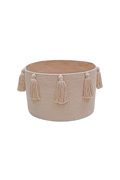 BASKET TASSELS ROSE