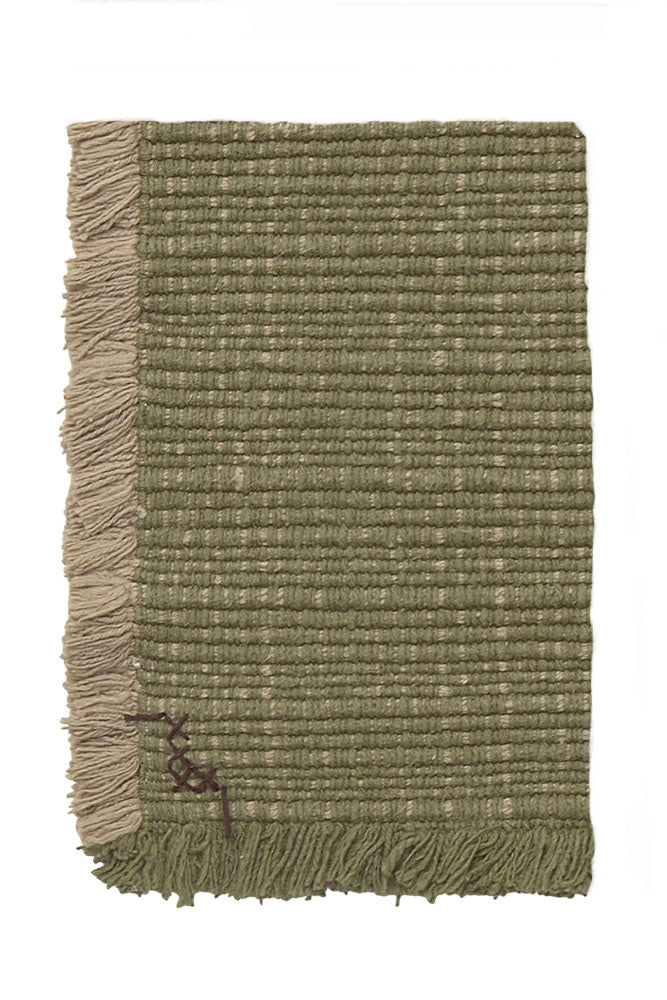 Swatch Handloom Rug Kaki and Beige