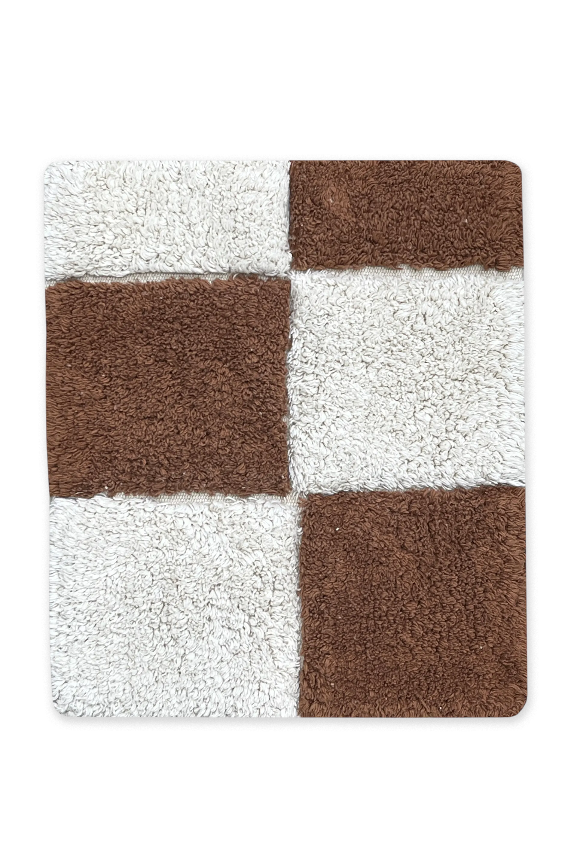 SWATCH WASHABLE RUG KITCHEN TILES TOFFEE