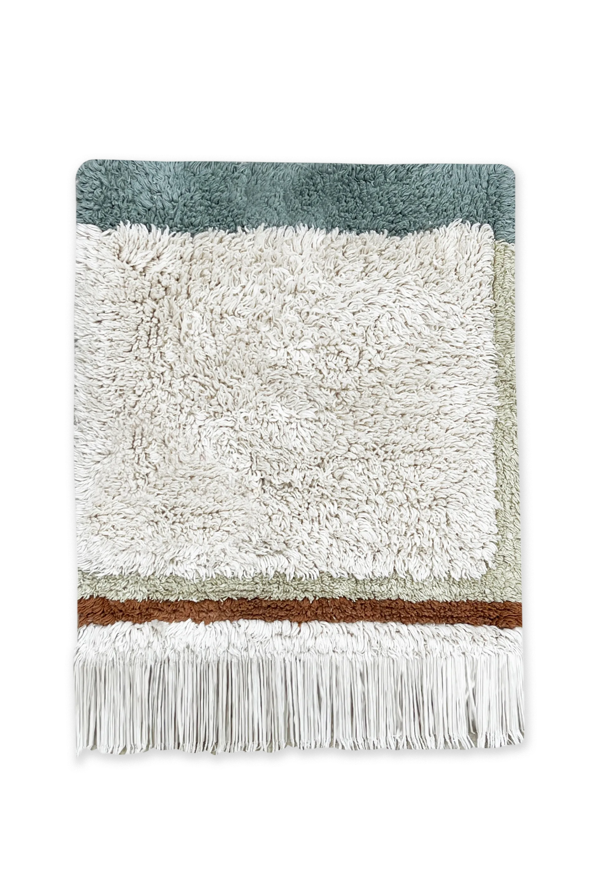 SWATCH WASHABLE RUG LANES VINTAGE BLUE