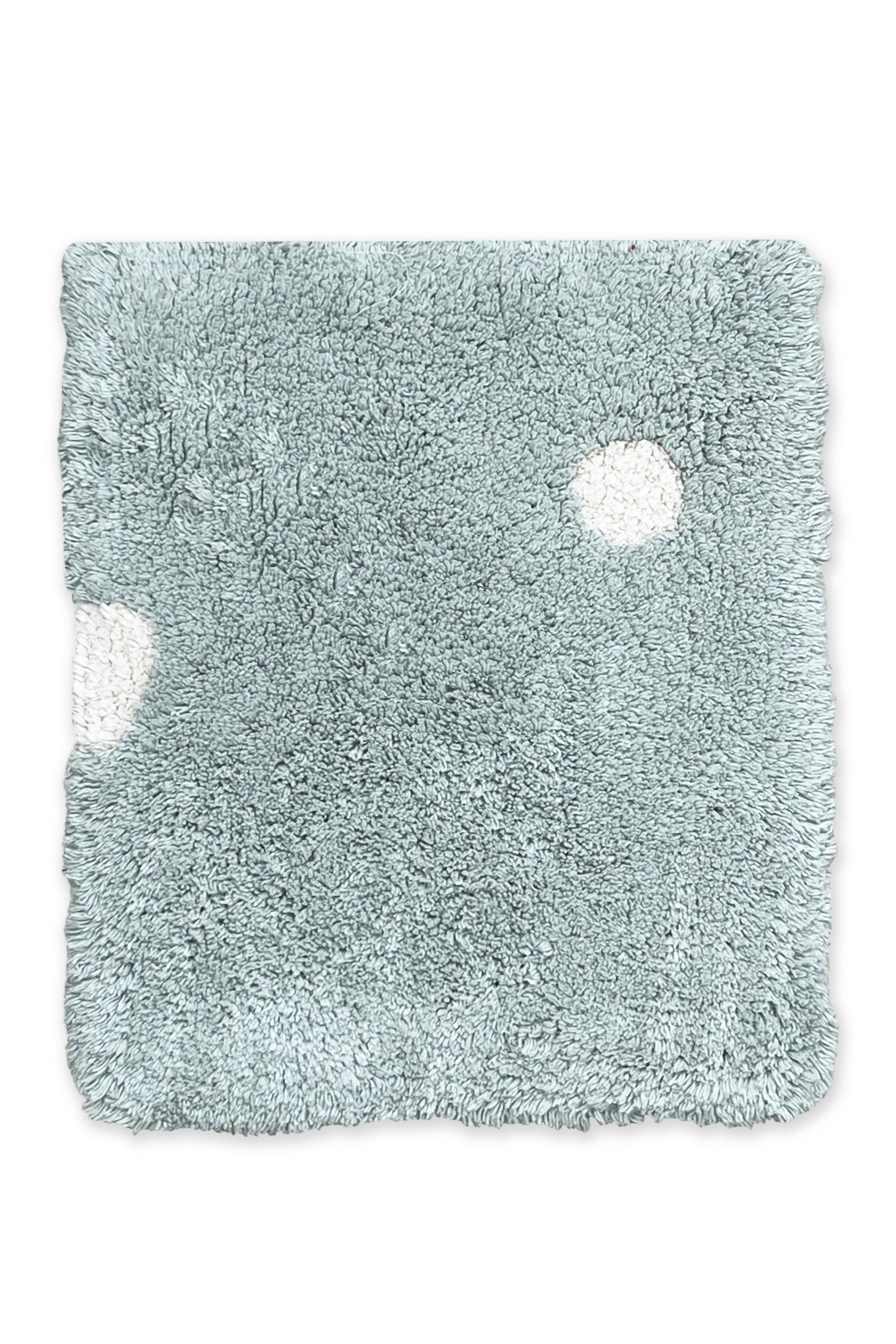 SWATCH WASHABLE RUG MINI DOT BLUE SAGE