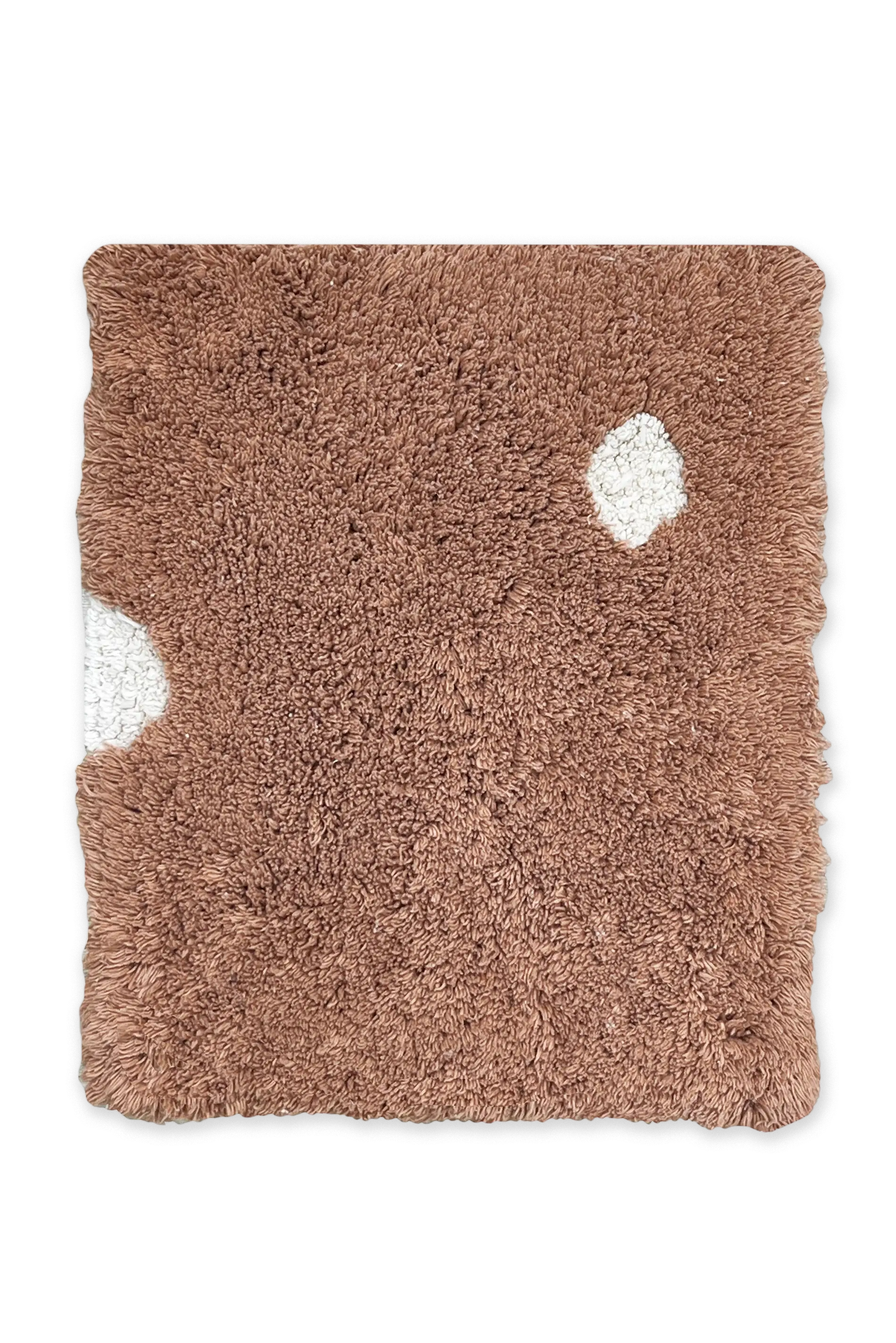 SWATCH WASHABLE RUG MINI DOT CHESTNUT