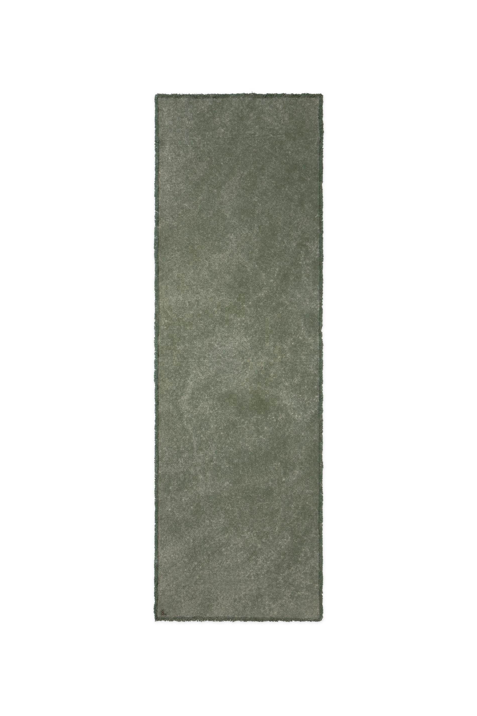 STONEWASHED TABLE RUNNER DUCK GREEN