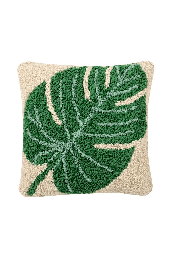 THROW PILLOW MONSTERA-Pillows-By Lorena Canals-1