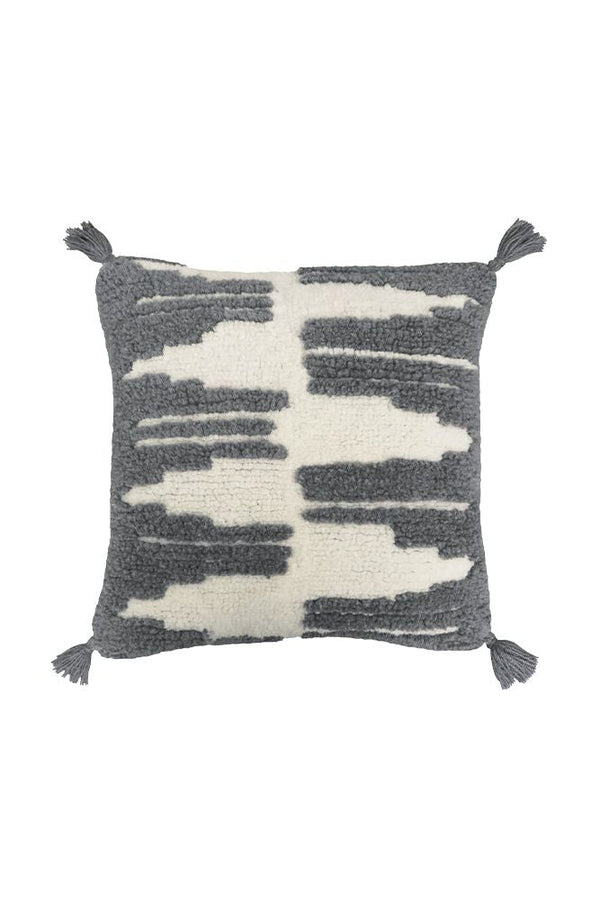 THROW PILLOW ZAGROS CHARCOAL NATURAL-Pillows-By Lorena Canals-1