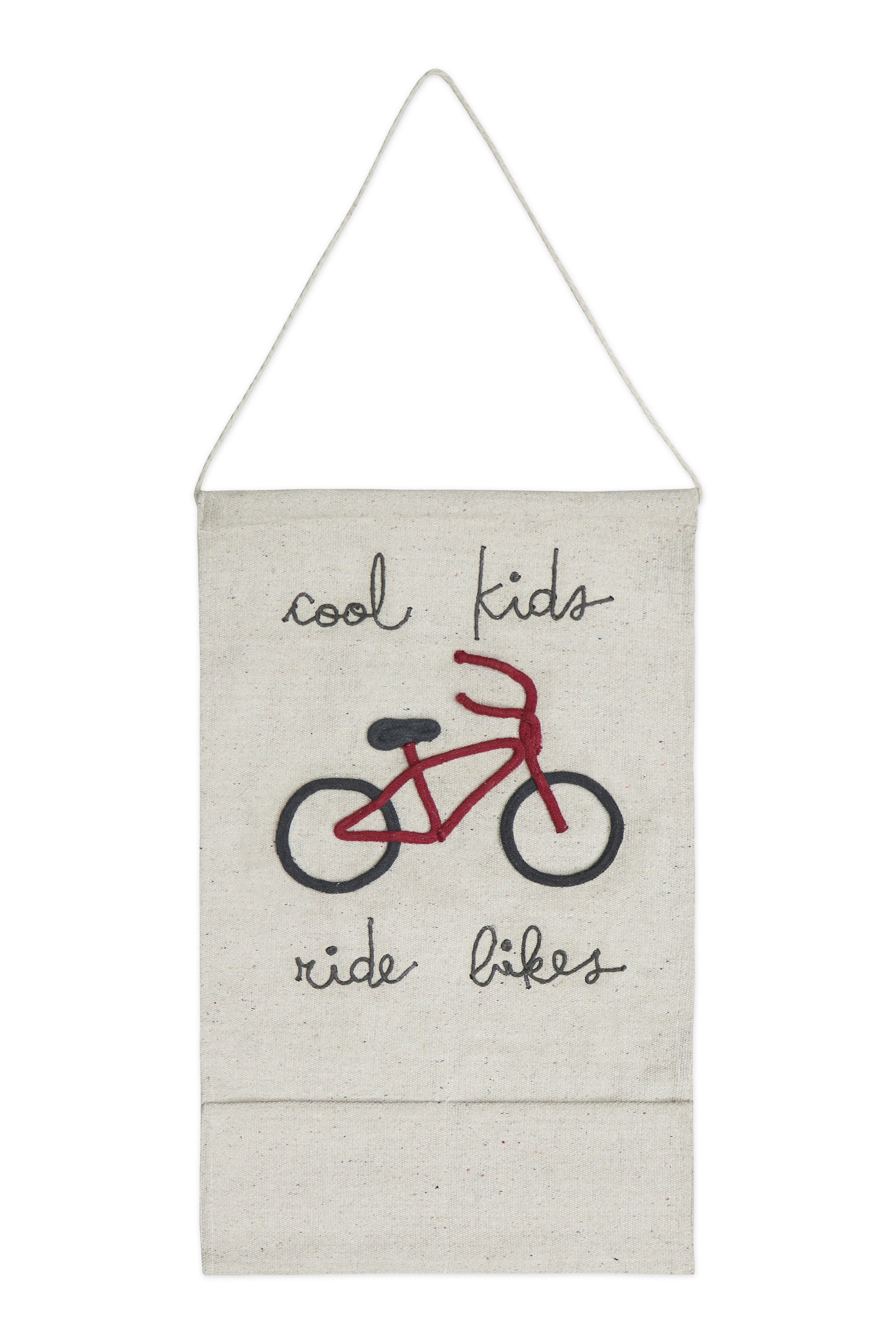 WALL POCKET HANGING COOL KIDS RIDE BIKES