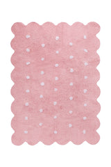 WASHABLE AREA RUG BISCUIT PINK-Cotton Rugs-By Lorena Canals-1