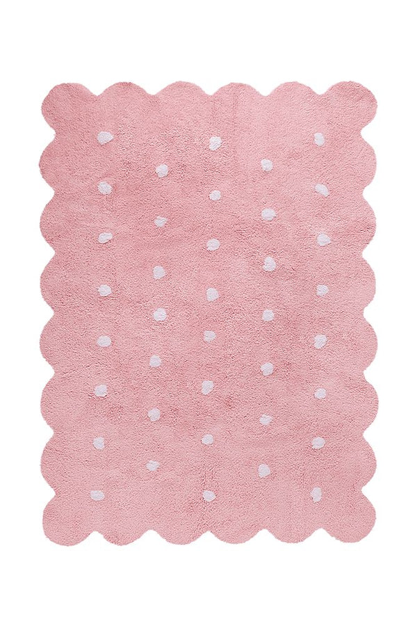 WASHABLE AREA RUG BISCUIT PINK-Cotton Rugs-By Lorena Canals-1