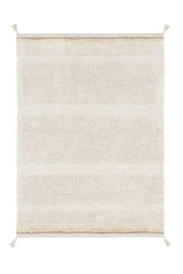 WASHABLE AREA RUG BLOOM NATURAL-Cotton Rugs-By Lorena Canals-1