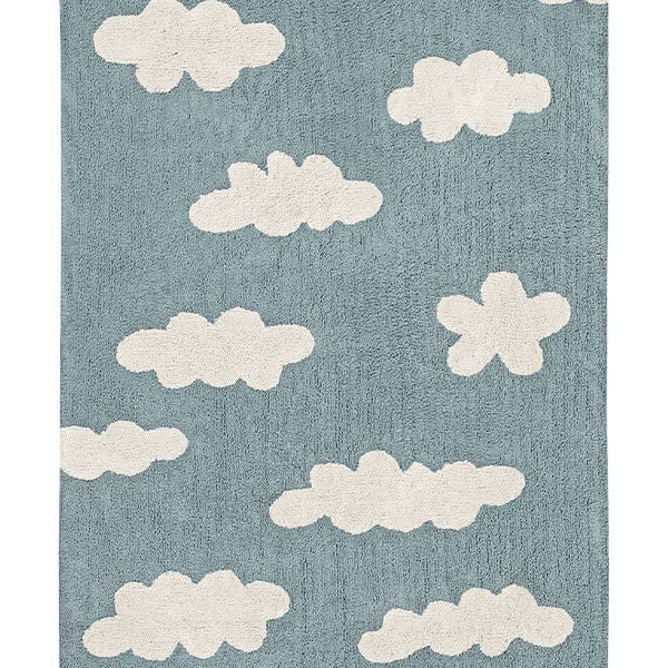 Washable Area Rug Clouds Blue – Lorena Canals | Official Website