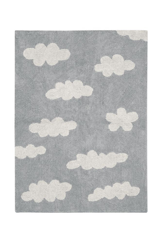 Washable Area Rug Clouds Grey – Lorena Canals USA