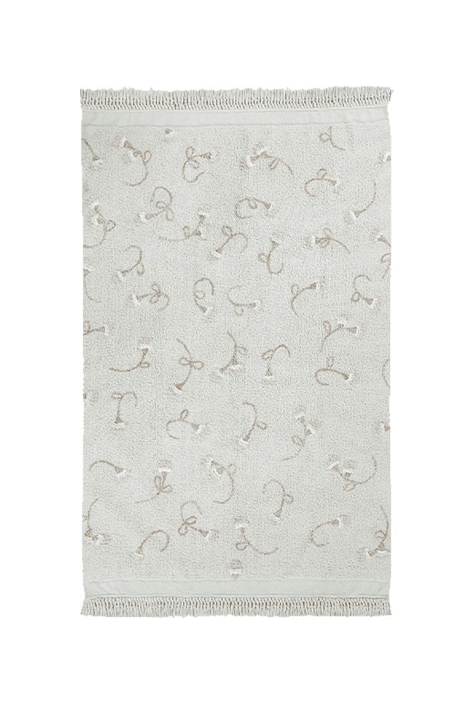 WASHABLE AREA RUG ENGLISH GARDEN IVORY-Cotton Rugs-By Lorena Canals-1