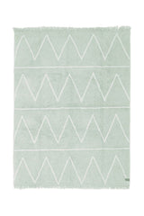 WASHABLE AREA RUG HIPPY MINT-Cotton Rugs-By Lorena Canals-1