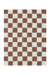 WASHABLE AREA RUG KITCHEN TILES TOFFEE-Cotton Rugs-By Lorena Canals-1