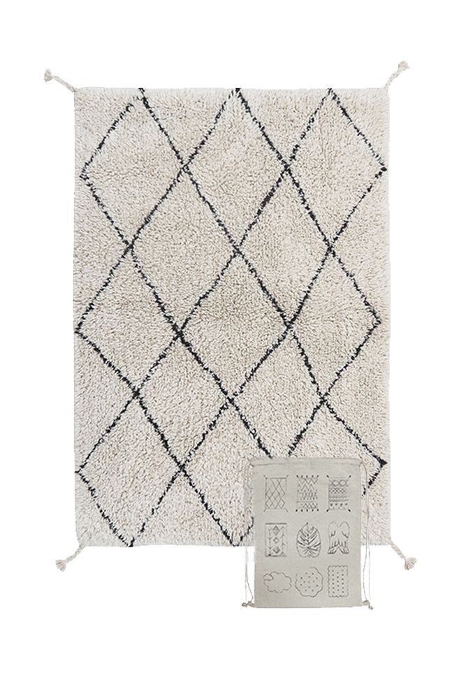 WASHABLE AREA RUG MINI BEREBER-Cotton Rugs-By Lorena Canals-1